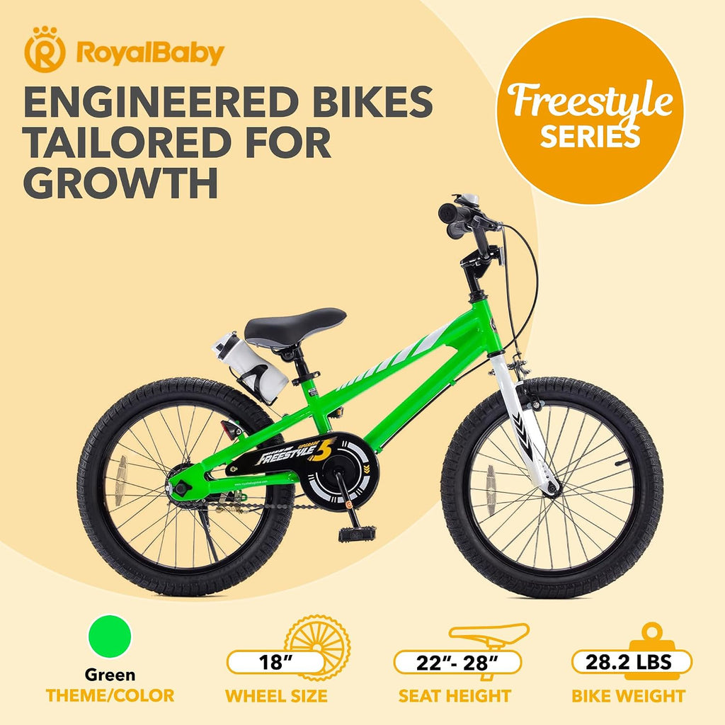 RoyalBaby Kids Bike with Dual Handbrake for Beginners,12 14 16 18 20 Inch Bicycle for Boys & Girls Ages 3-10 Years