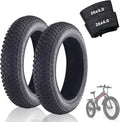 26 x 4.0/26 x 4.9 Inch Fat Tire Bike with Inner Tubes Kit:Replacement Adult Electric Bike Tire and Folding Inner Tube Set Compatible Wide Mountain Snow Tires,2 Pcs