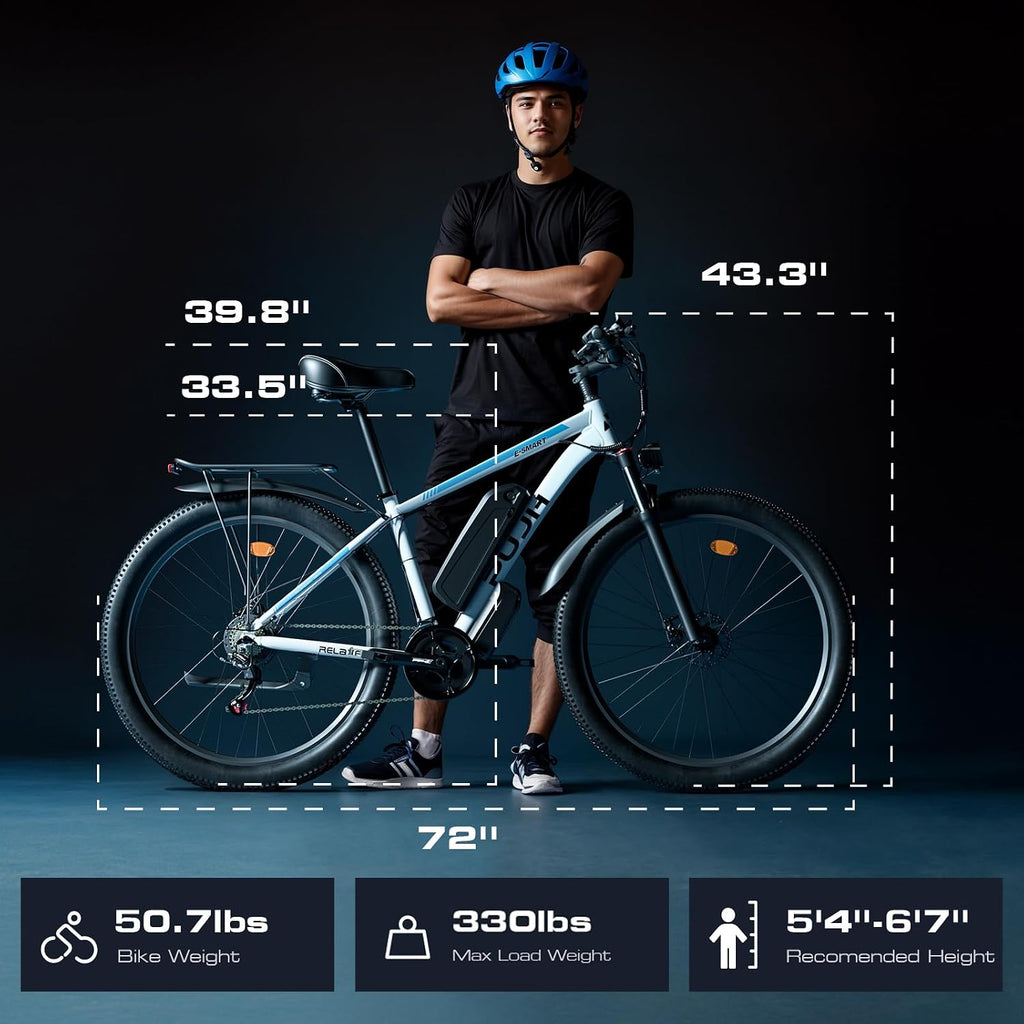 Electric Bike for Adults with Peak 2000W, Max 34 mph 30-80 Miles Commuting Electric Mountain Bike, 48V 17.5Ah Removable Battery 21-Speed Disc Brakes, 29' Tires and Front Suspension