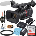 Panasonic AG-CX350 4K Professional Video Camcorder with 32GB SanDisk Memory Card + UV Fliter + ZeeTech Accessory Bundle