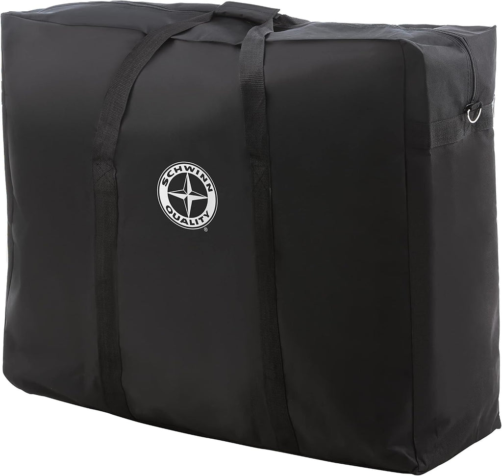 Schwinn Hinge Adult Folding Bike, 20-inch Wheels, Rear Carry Rack, Carrying Bag, Multiple Colors