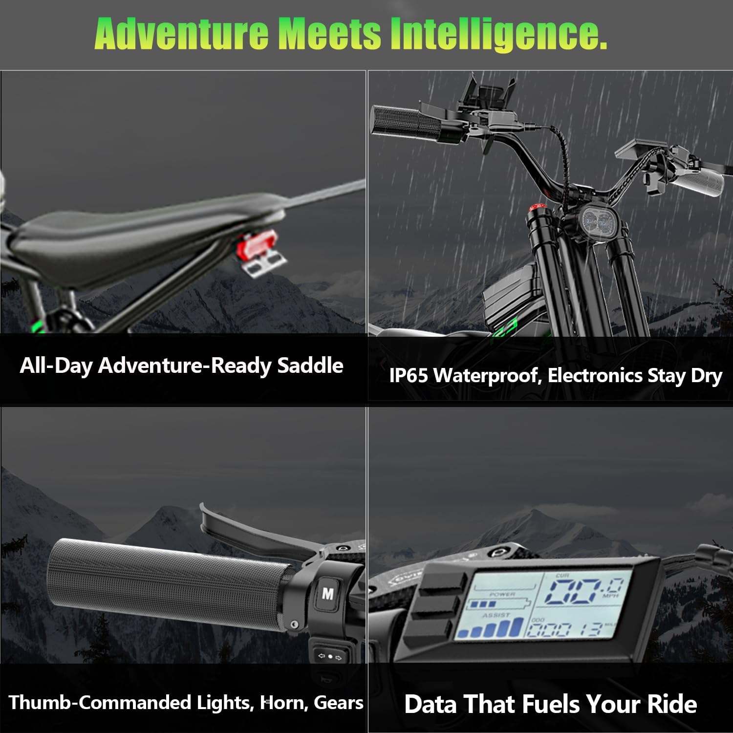 Electric Bike for Adults, R3/R3 Neo 6000W Peak Dirt Bike, 50MPH /45MPH Top Speed, 50 Miles Long Range Ebike with 60V 25Ah Battery, 19' Off Road Tires Electric Motorcycle with Full Suspension