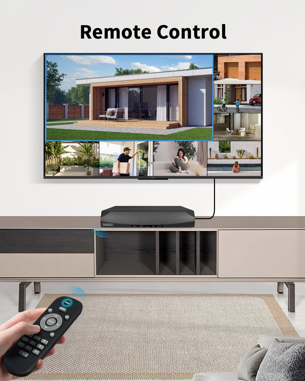 《130°Wide Angle & 2-Way Audio》Outdoor Wired Security Camera System, Black IP Cameras, Home Video Surveillance Systems