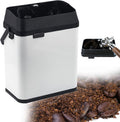 Coffee Portafilter Cleaner,Electric Automatic Coffee Grounds Cleaner for Espresso Machine Handle,with 2 Scrapers and 1 Brush Head,for Home (White)