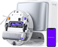 NARWAL Flow Robot Vacuum and Mop Combo, FlowWash Real-Time Self-Cleaning Track Mop, 22,000 Pa Suction, Dual-Camera AI Obstacle Avoidance, Carpet & Edge Cleaning, Self-Emptying Robot Vacuum (Renewed)