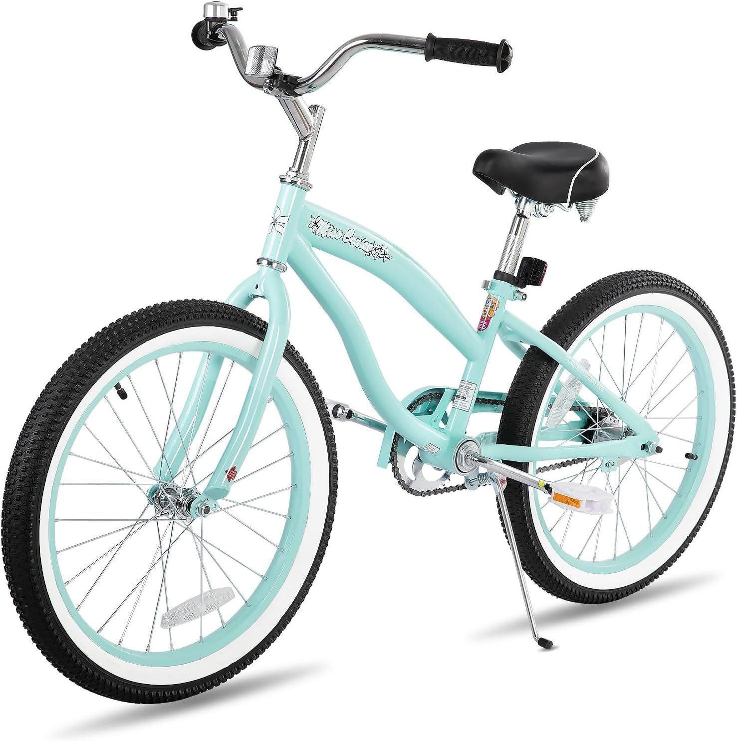 JOYSTAR 20' 24' 26' Beach Cruiser Bike for Girls, Boys, Mens and Womens, Single Speed Kids Cruiser Bikes with Coaster Brake, Multiple Colors