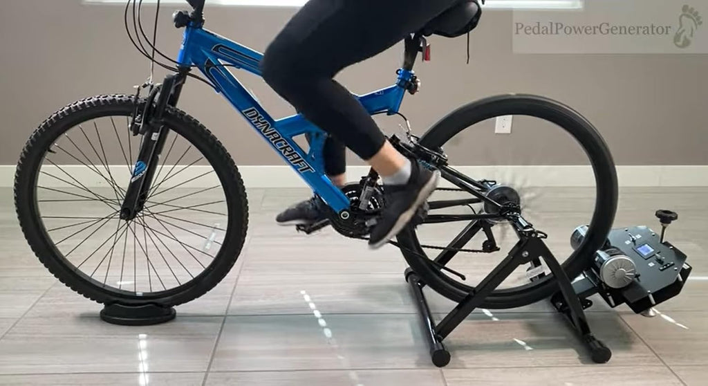 Pedal Power Bicycle Generator STEM Emergency Backup Power System 500 Watts 0 to 100V DC charging two dual generators
