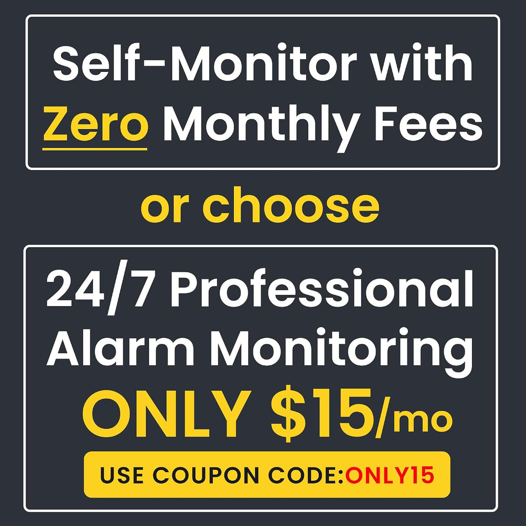OSI Alarm System Gen 2 (4G), 11pc, DIY, Motion & Entry Sensors, Wireless Siren, Remotes, App & Alexa Compatible Self Monitor(No Monthly Fees) or Optional 24/7 Alarm Monitoring