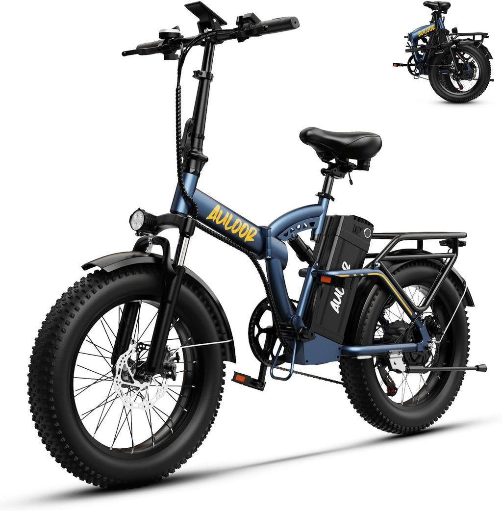 1000W Folding Electric Bike,48V 20AH Removable Battery E Bike,80 Miles Max Range Electric Bike for Adults,20' Fat Tire Foldable ebike,Adult Electric Bicycle for Commute Beach Snow