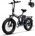 1000W Folding Electric Bike,48V 20AH Removable Battery E Bike,80 Miles Max Range Electric Bike for Adults,20' Fat Tire Foldable ebike,Adult Electric Bicycle for Commute Beach Snow