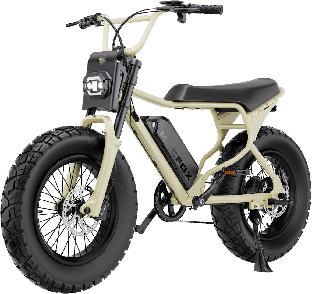 MACFOX X7 Electric Bike for Adults, 750W EBike with Hydraulic Brakes, 48V 13Ah Removable Battery 30 Mile Range, Upgraded 20x5.0 Rear Fat Tire for School/City/Town Commuting (UL2849 & Class-2)
