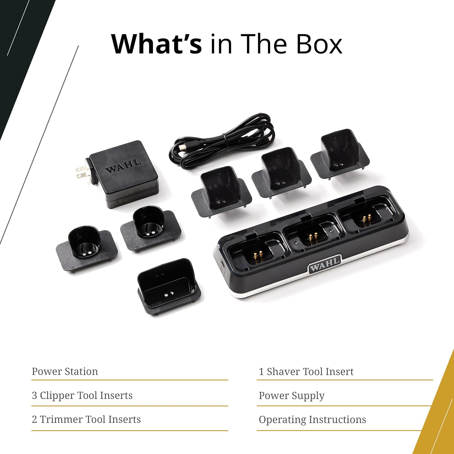 Wahl Professional Power Station for Barbers and Stylists, High-Performance Multi-Tool Charging Station