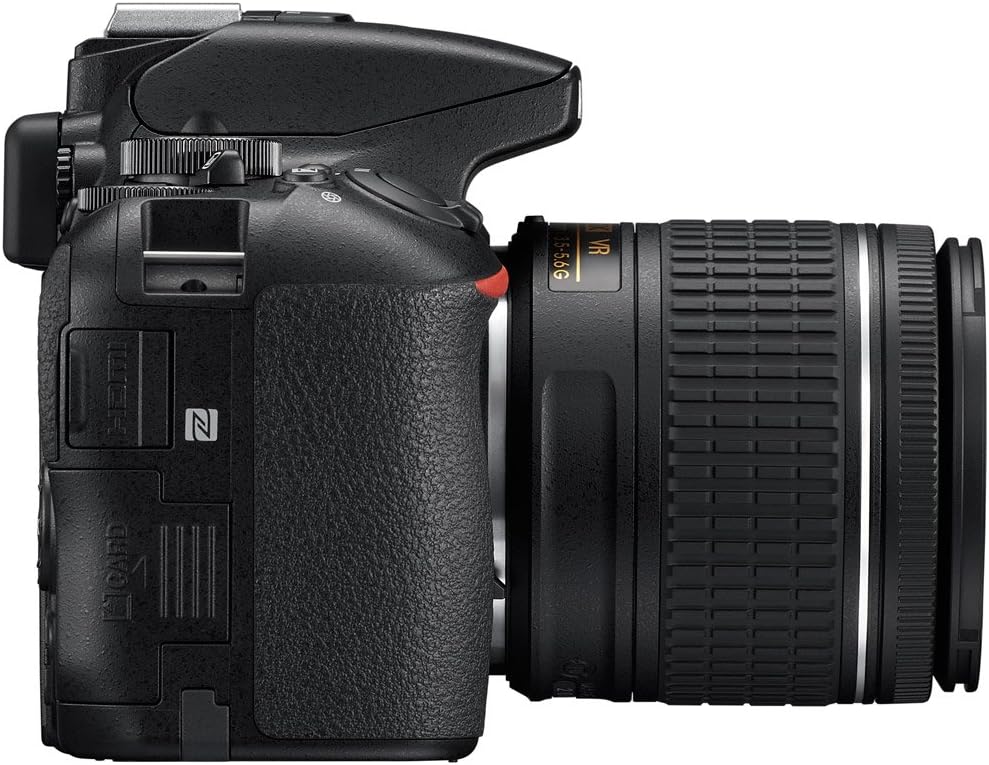 Nikon D5600 24.2MP DX-Format Digital SLR Camera with AF-P 18-55mm f/3.5-5.6G VR Lens Kit Bundle with 32GB Memory Card, Bag, Flash, Filter Kit and Accessories (11 Items)