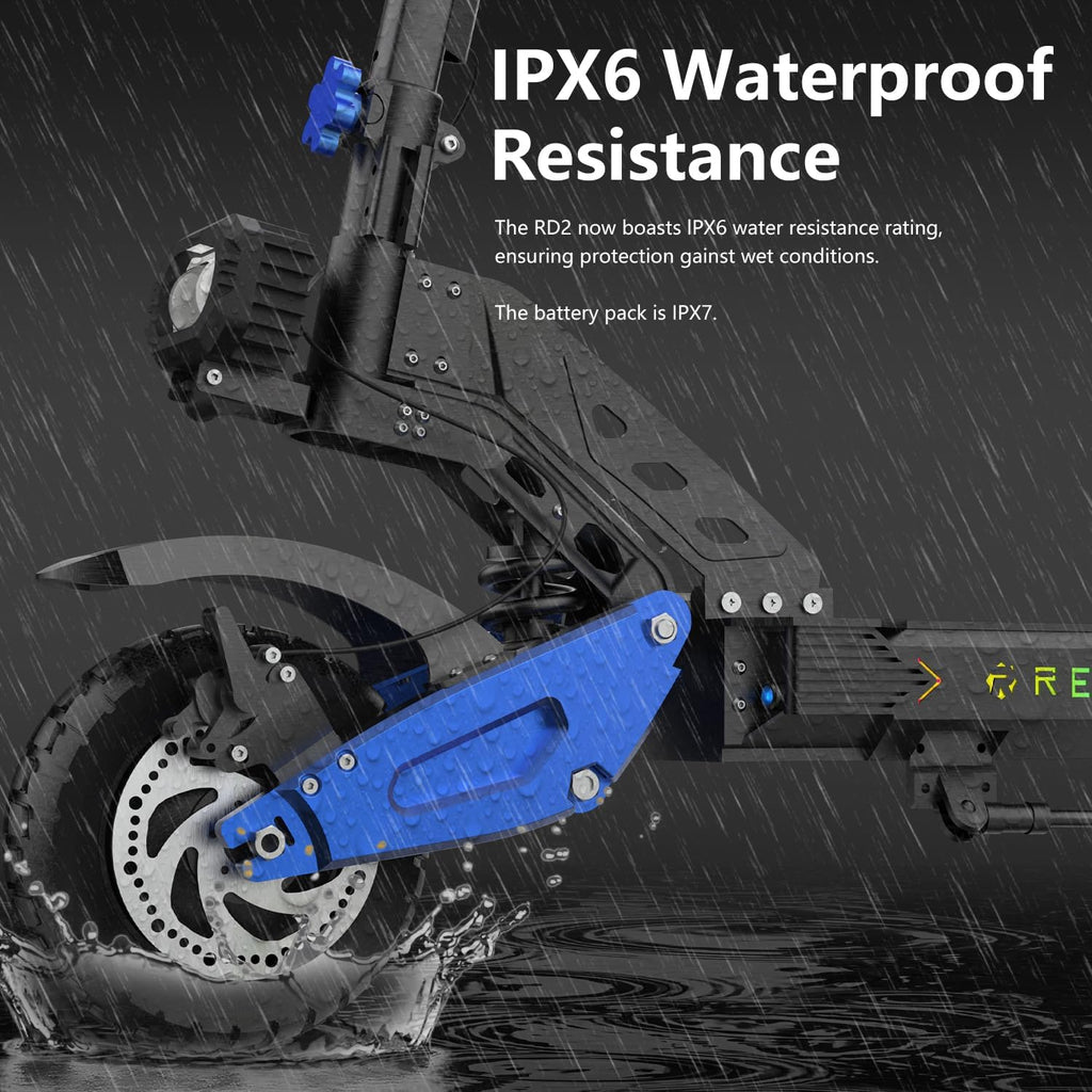 Electric Offroad Scooter 40-50 MPH Fastest Dual Motor Adult Scooter, 5000W Peak, 55-Mile Long Range, 10.5' Off-Road Tires, 60V 25Ah Battery