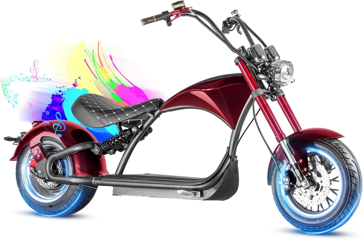 eAhora M1P Series 4000/3000W Electric Motorcycle for Adults, 55MPH Max Speed 60V 40Ah Battery with Fast Charger, 50+Mile Long Range,Full Suspension & Disc Brakes, Street Legal City Scooter Moped
