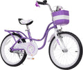 Royalbaby Princess Girls Kids Bike 12 14 16 18 20 Inch Children Bicycle with Basket for Age 3-12 Years