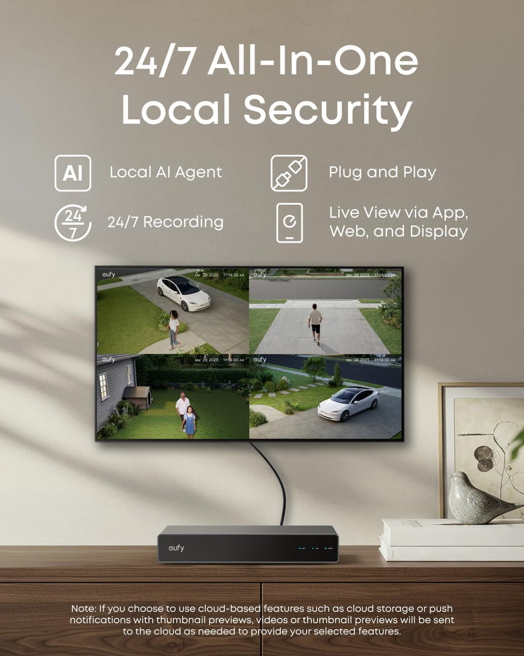 eufy PoE NVR Security System S4 Max + 2 PoE Cam S4 Add-Ons