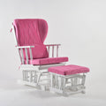 Comfort Deluxe Glider Chair and Ottoman Set (Pink)
