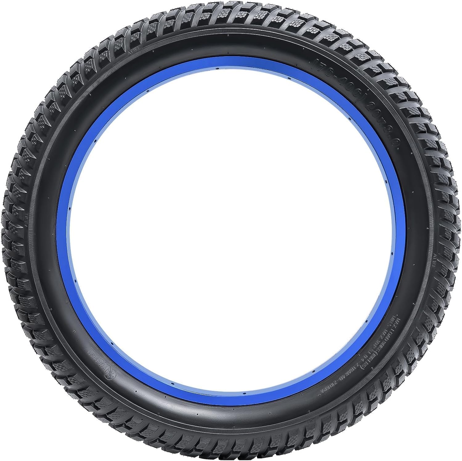 YUNSCM 2-PCS 20' Fat E-Bike Tires 20x3.0/76-406 Compatible with Electric Bike 20 x 3.0 20X3 All-Terrain Directional Tread Bicycle Tires (Y-1136)