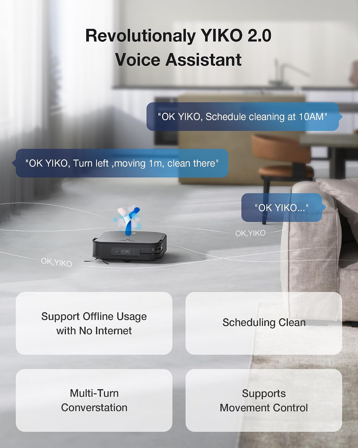 ECOVACS DEEBOT X2 Omni Robot Vacuum and Mop Cleaner