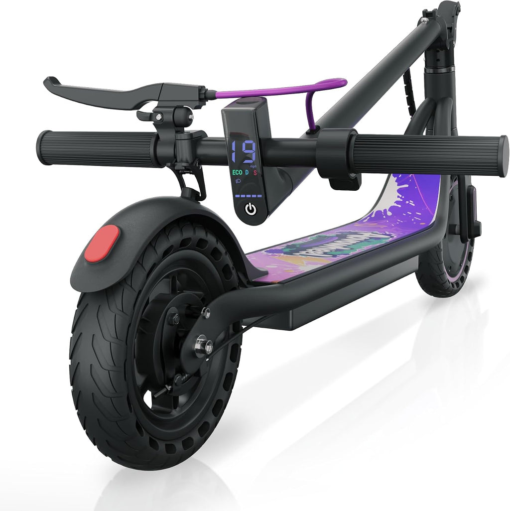 Aovowheel Electric Scooter for Adults, Folding E Scooter with 250W-500W Motor 16-24 Mph Top Speed, Max 15-60Miles Long Range,6.5''/8.5''/10''/14'' Solid Tires Commuting Scooters, Dual Brakes