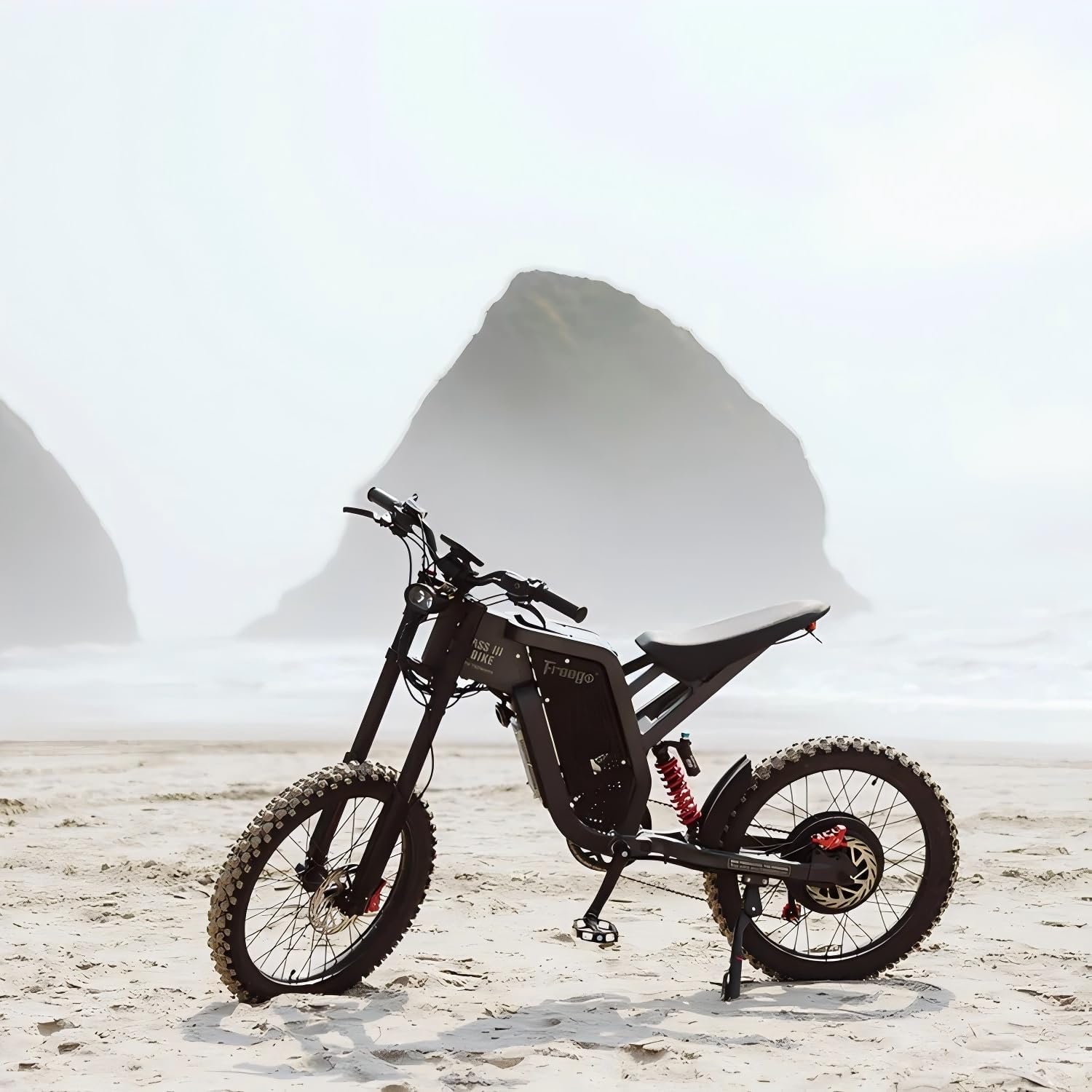 Freego Electric Motorcycle Bike for Adults Teen, X2 Electric Dirt Bike 6000W(Peak) Motor 60V/30Ah Removable Battery, 50MPH Off Road Electric Mountain Bike,19' x2 Tire, UL 2849 Certified
