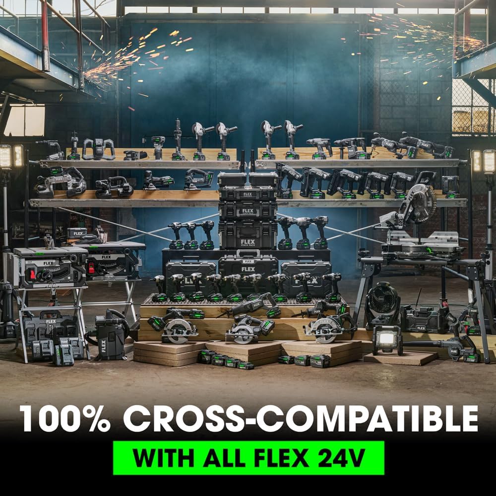 FLEX 24V Brushless Cordless 15 Gauge 1-1/4-inch to 2-1/2-inch Angled Finish Nailer Tool Only - FX4311B-Z