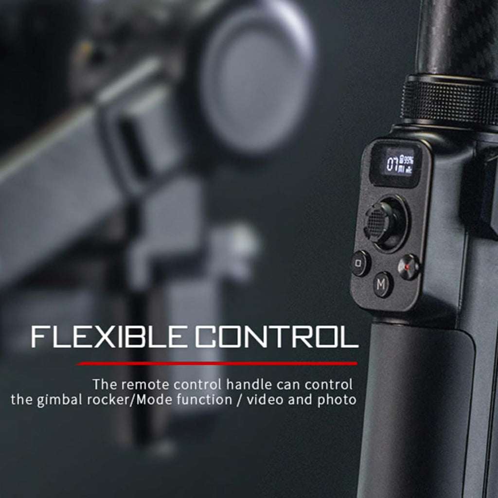 Tilta Advanced Ring Grip Compatible with DJI RS2, RS3 Pro, RS4, RS4 Pro, RS5 | Wireless Focus & Gimbal Control | Multi Power Support