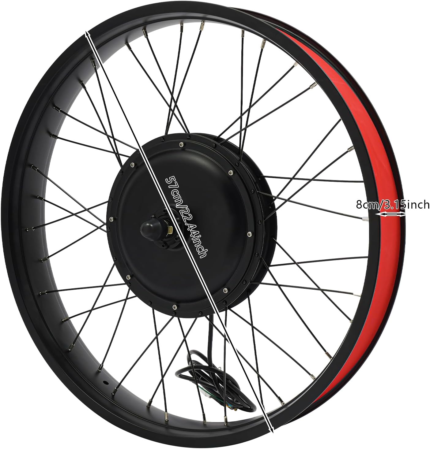 LOYALHEARTDY 700C/20/24/26/ Inch Front Wheel Hub Ebike Conversion Kit, Front Wheel Electric Bicycle Kit Front Wheel Hub Motor with Controller, LCD Display, PAS (No Batteries)