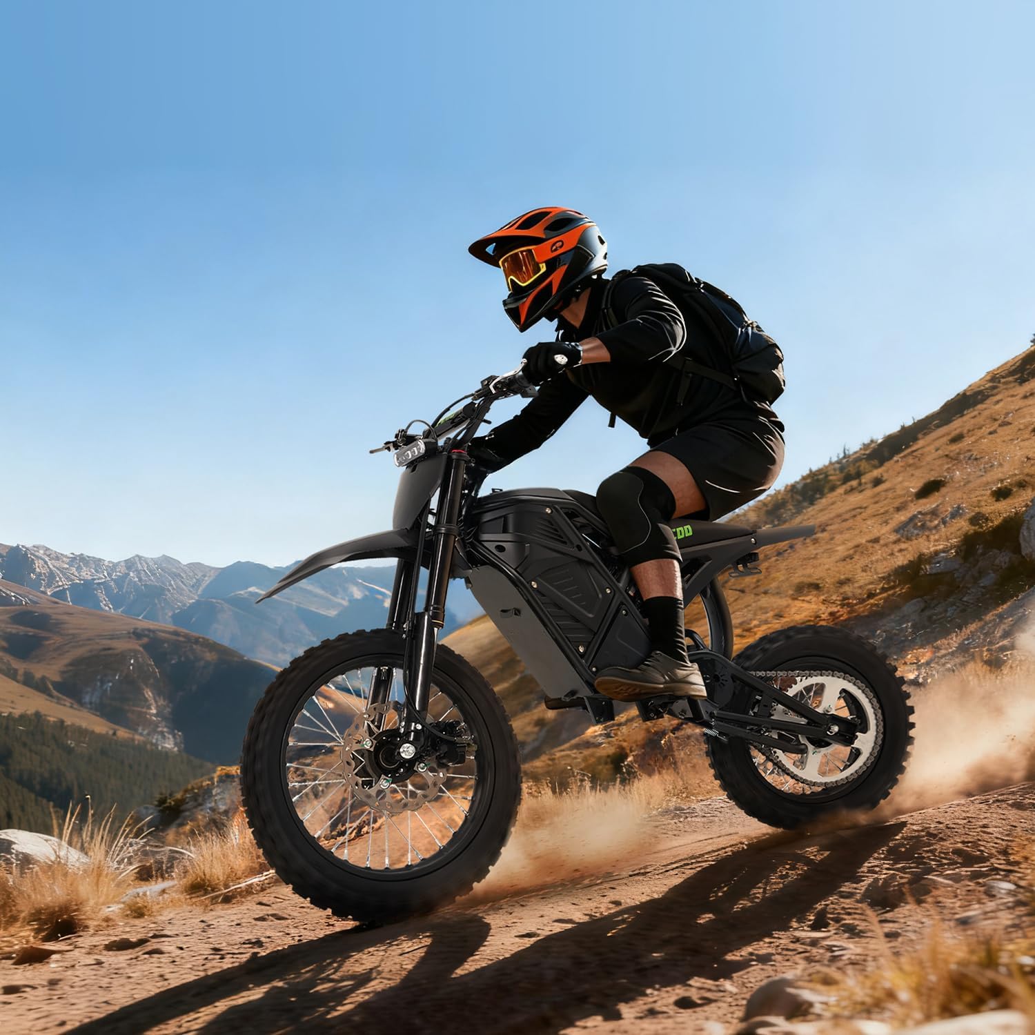 Electric Dirt Bike for Teens Adults, 3500W 40 MPH E Moto Dirtbike, UL Certified Electric Motorcycle Fit Age 13+, 48V 23AH Battery Off Road Fat Tires Ebike, Dual Hydraulic Brakes, Adjustable Suspension
