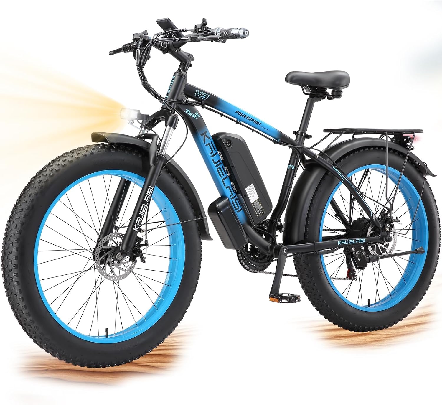 Electric Bike for Adults, 2000W Peak High Torque Motor, 48V 15Ah Removable Battery, 28MPH Max Speed, 26' Fat Tire, Dual Disc Brakes, Perfect for Mountain Hilly Commute & Outdoor Adventure