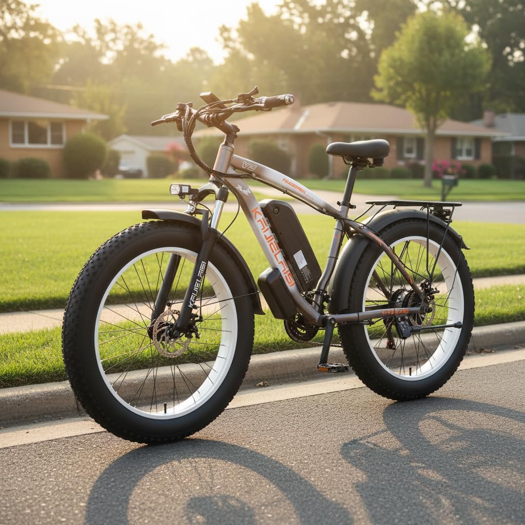 Electric Bike for Adults, 2000W Peak High Torque Motor, 48V 15Ah Removable Battery, 28MPH Max Speed, 26' Fat Tire, Dual Disc Brakes, Perfect for Mountain Hilly Commute & Outdoor Adventure