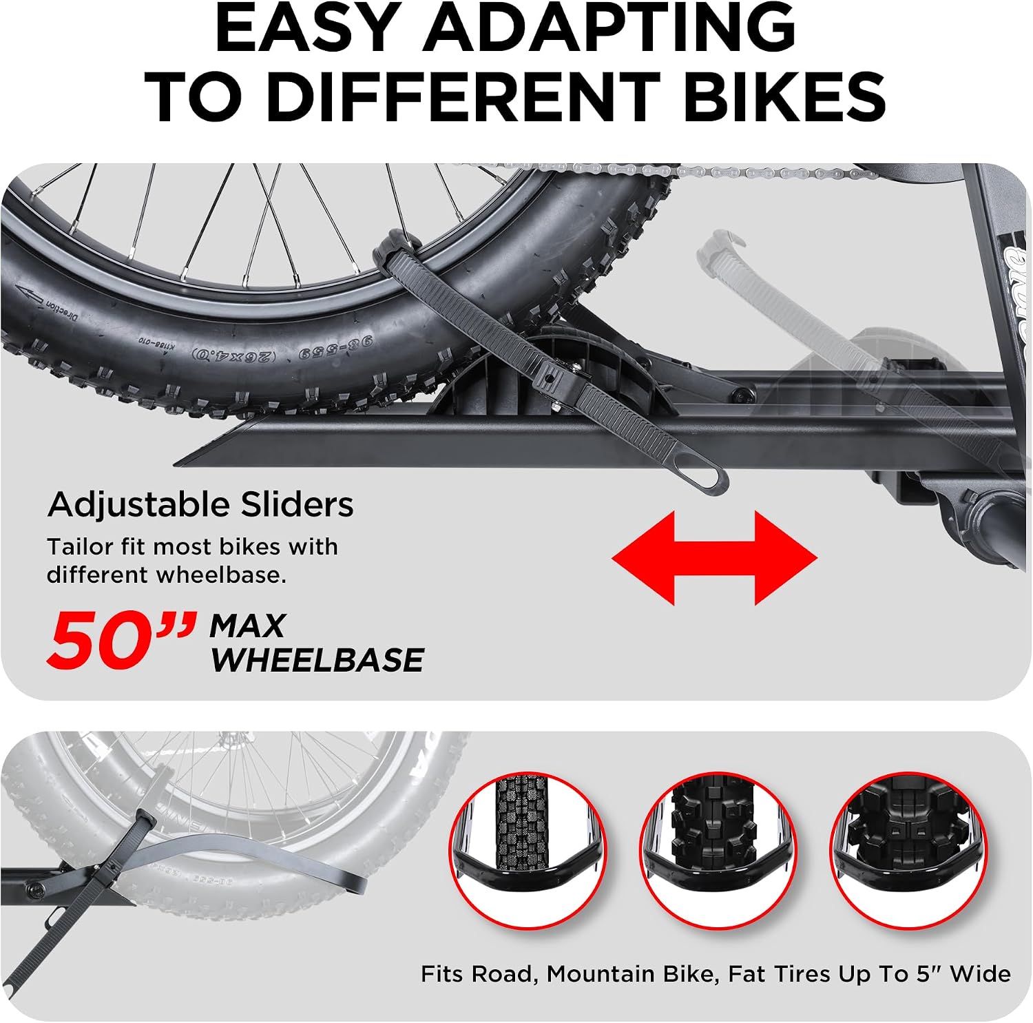 YOUNG ELECTRIC 200LBS EZ-FOLD Aluminum 2-Ebike Carrier with Ramp for Bikes and Electric Bike, Car SUV Truck Van RV and Trailer