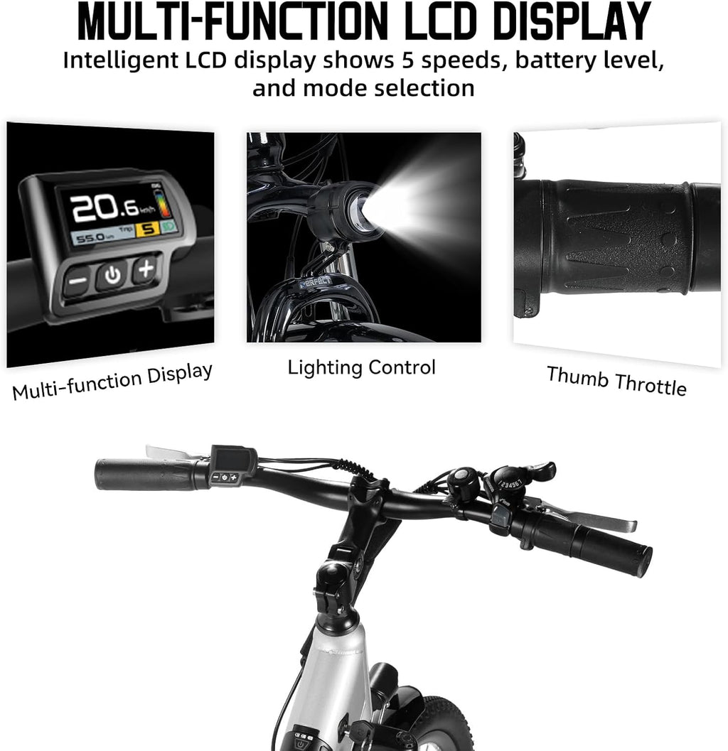 JOYSTAR 20 26 Inch Electric Bike for Kids Teens Ages 6+ with 250W/500W Brushless Motor, Electric Mountain Bicycle with Removable Battery, Safe Children Ebikes with Dual Disc Brakes