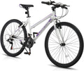 Ktaxon 20/24/26 Inch Mountain Bike, 7/21-Speed Adult Bicycle with Sturdy Steel Frame, Front Suspension, Excellent Twist Shifting, Easy to Assemble and Stylish Cool Look for Men Women