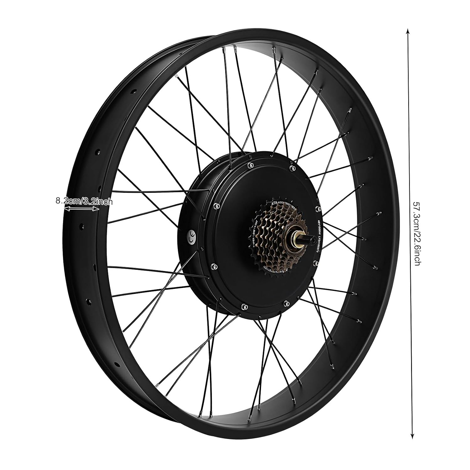 Electric Bike Conversion Kit, 48V 1500W 26' Rear Wheel E-Bike Hub Motor Kit Upgrade 3 Mode Controller w/PAS/LCD Display/Twist Throttle Ebike Bicycle Wheel Kit for Turn Pedal Bike into Ebike