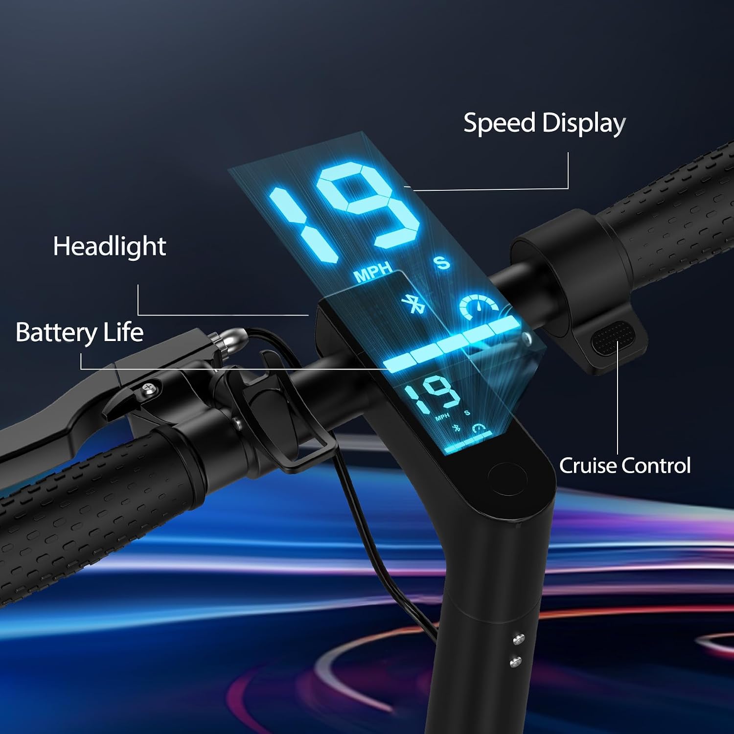 MAXSHOT Electric Scooter for Adults, 8.5/14' Tires, 19/22Mph, 350W/500W Motor, 16-28 Miles Range, Folding E-Scooter with Dual Suspension,APP Control