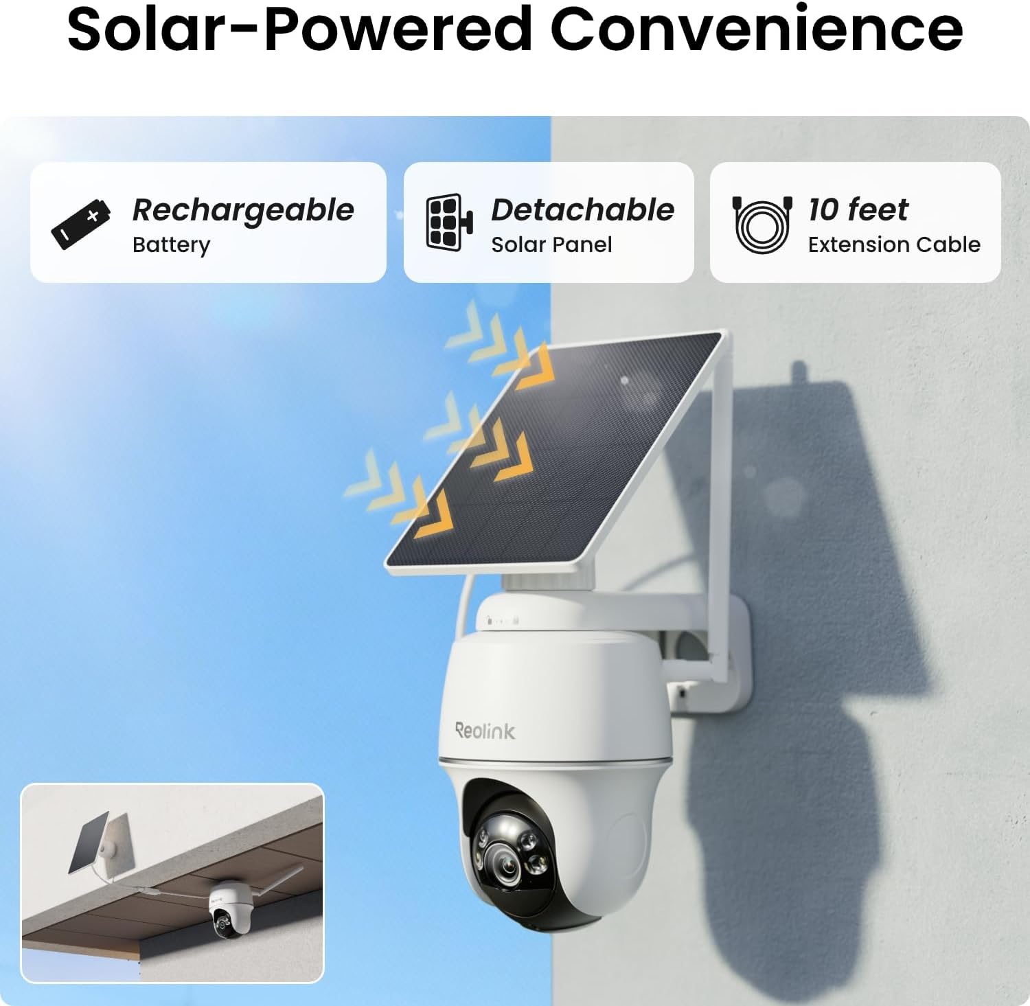 REOLINK 5MP Solar Security Cameras Wireless Outdoor, 360° Pan Tilt Auto-Tracking, Smart AI Detection, Up to 1TB Local Storage, 2.4/5GHz Dual-Band WiFi, Home Hub Mini with 4X Argus PT + Solar Panel