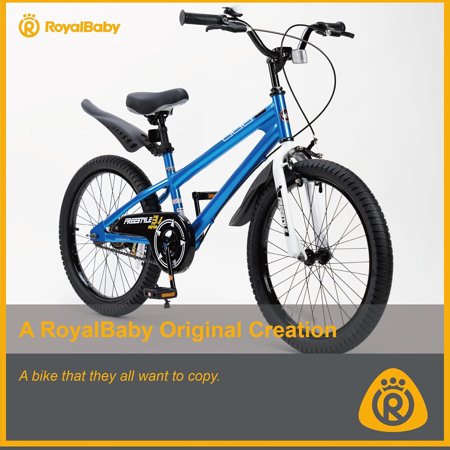 RoyalBaby Kids Bike with Dual Handbrake for Beginners,12 14 16 18 20 Inch Bicycle for Boys & Girls Ages 3-10 Years