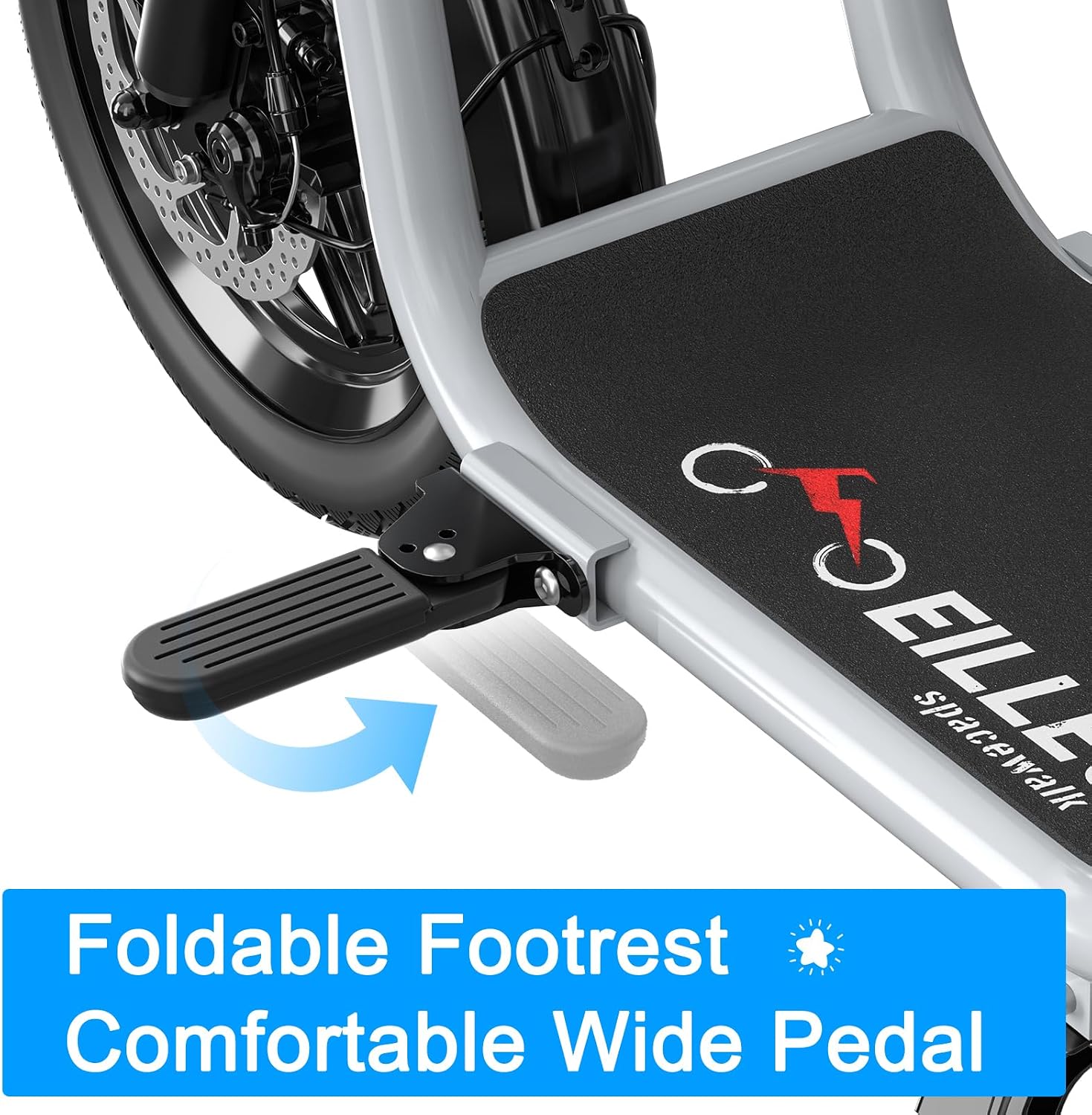 Electric Scooter with Seats for Adults Power by 500W Motor, E Bike with 14' Pneumatic Tire and 20 Miles Range&17.5Mph, Electric Bicycle for Women/Man Sliver Pro