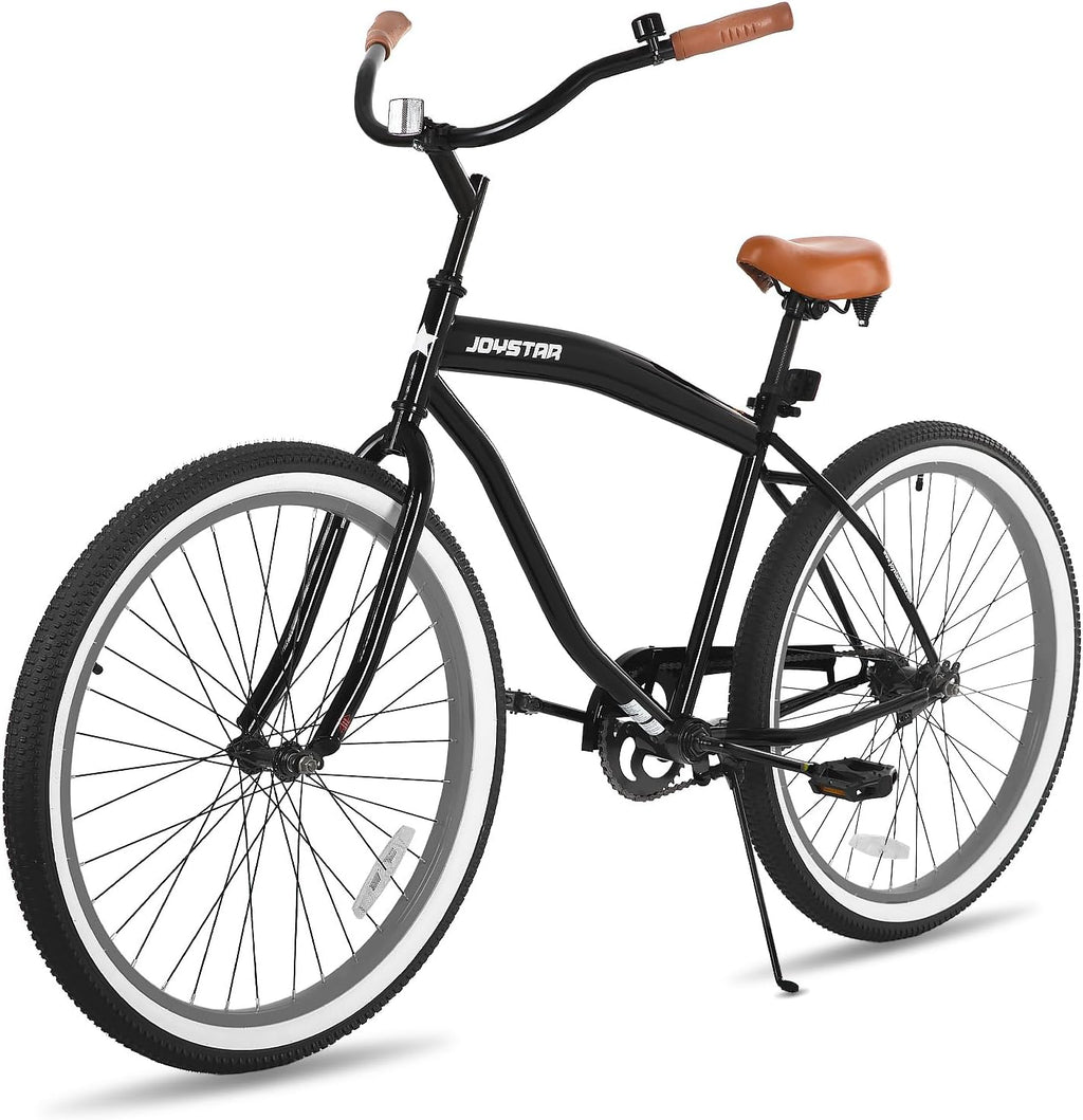 JOYSTAR 20' 24' 26' Beach Cruiser Bike for Girls, Boys, Mens and Womens, Single Speed Kids Cruiser Bikes with Coaster Brake, Multiple Colors