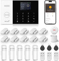 LWOHSI Wireless Alarm System,DIY 4G/WiFi Home Security Systems,Phone APP Alert,Door/Window and Motion Sensors,Remote Control for Home,Apartment,No Contract Fee (24 PCS)