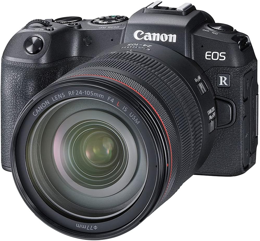 Canon EOS RP Mirrorless Camera with 24-105mm Lens – Full-Frame RF Camera with 26.2MP Sensor, 4K Video & Dual Pixel AF (3380C012) + 64GB Memory Card + Canon Shoulder Bag