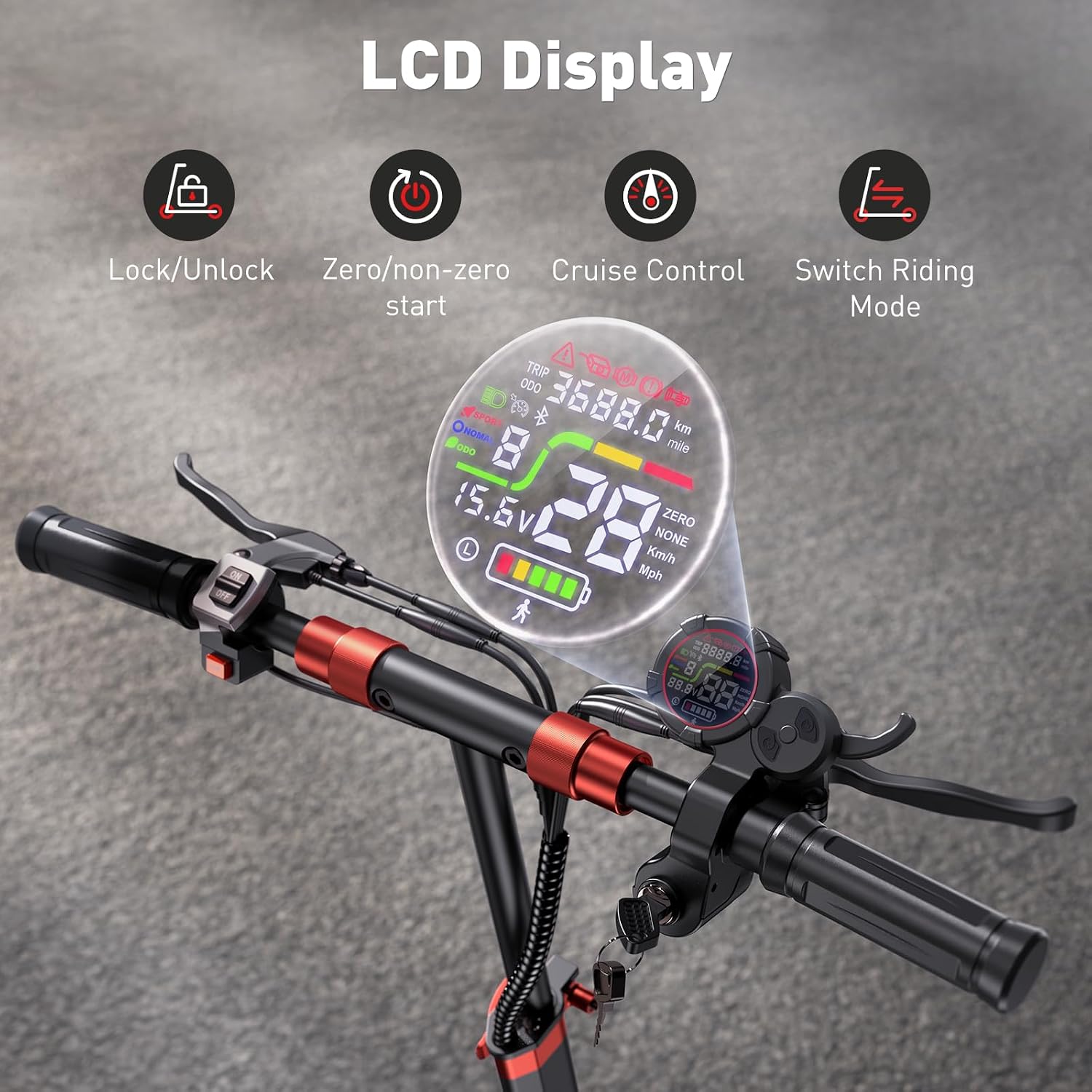 iScooter Electric Scooter Adults, 2000W/1000W Motor Up to 38/28 MPH Top Speed Escooter, 10/11' Off-Road Pneumatic Tire Scooters for Adults with Cruise Control, Dual Suspensions, Foldable E-Scooter