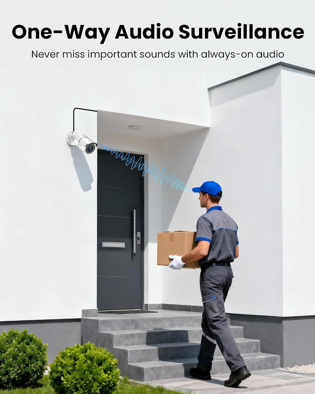 ZOSI 16 Channel Wired Security Camera System with 4TB HDD, 12 x 1080P Outdoor Metal CCTV Cameras with Audio, AI Human/Vehicle Detection, 120ft Night Vision, 16CH DVR for Business Home 24/7 Recording