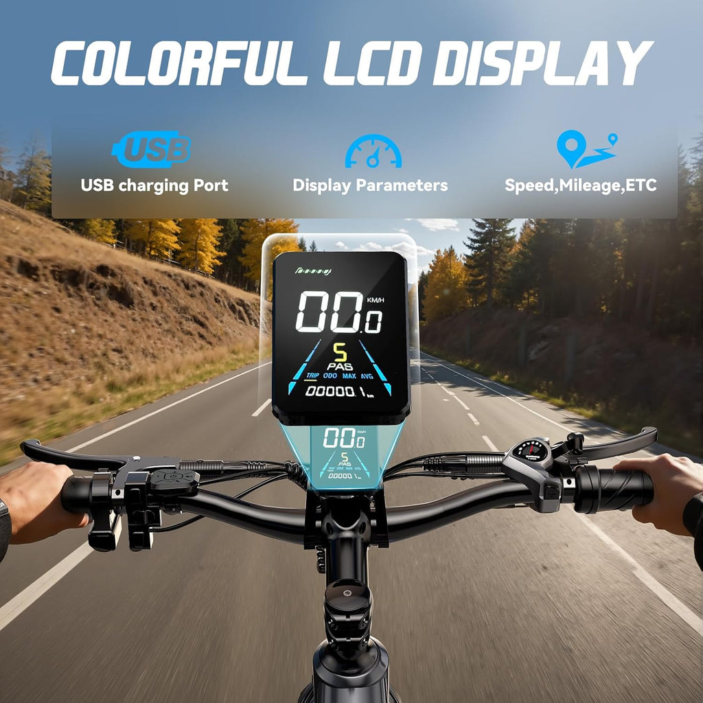 Dual Motor Ebike, 3000W Electric Bike for Adults, 52V 20Ah 26' Fat Tire Fast Ebike Max 38 Mph, up to 90 Miles, Off-Road Mountain E-Bike for Men Women, Step-Through Design