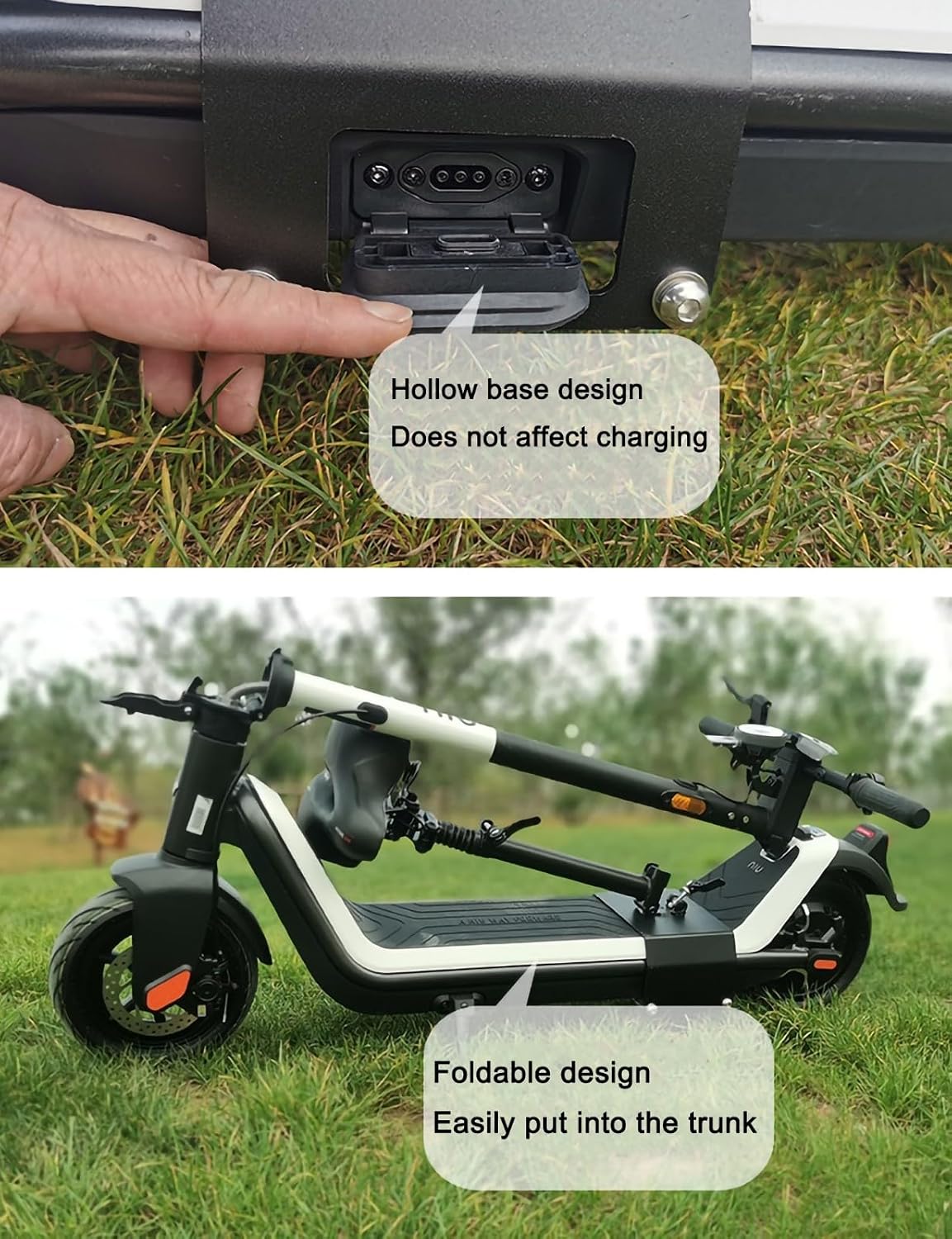 Electric Scooter Seat Only for NIU Adult Scooter KQi2, KQi3, KQi3 PRO, Foldable eScooter Saddle, Shockproof, Comfy, Adjustable Height