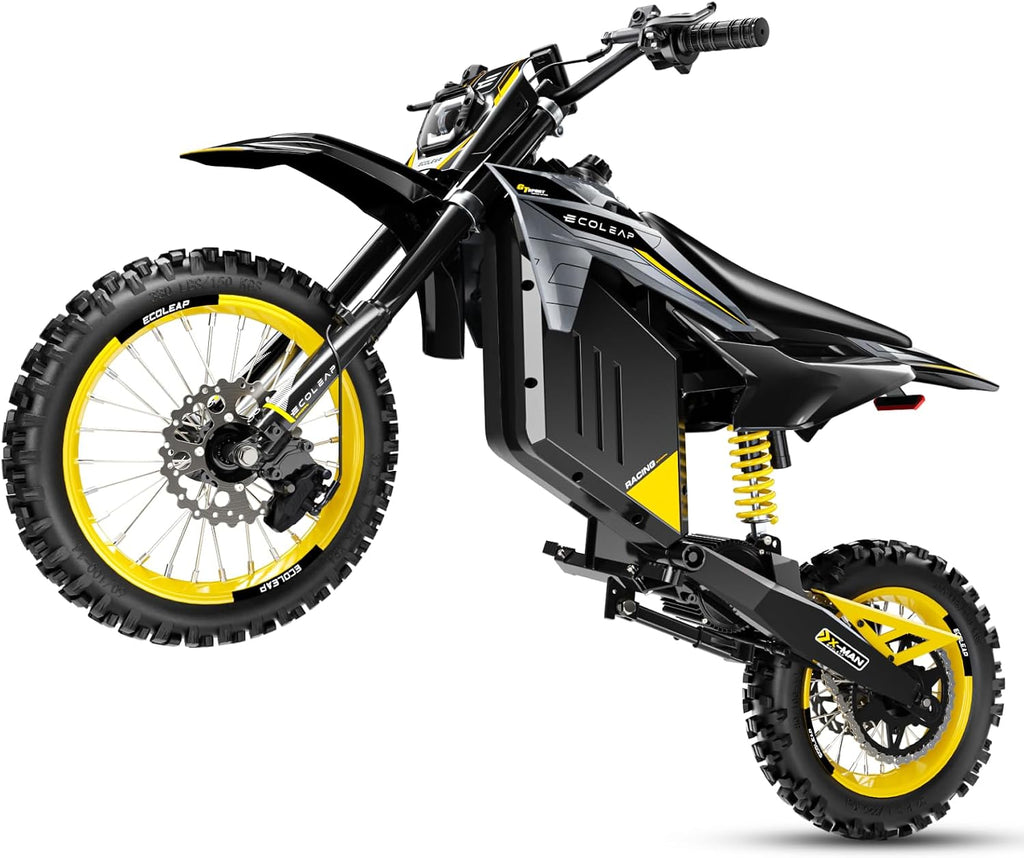 3500W Peak Electric Dirt Bike for Teens & Adults, 37MPH Electric Off-Road E-Bike with 48V 21Ah Battery, Up to 55 Miles Range, Dual Suspension, Hydraulic Brakes, 400LBS Load, Fit Age 13+