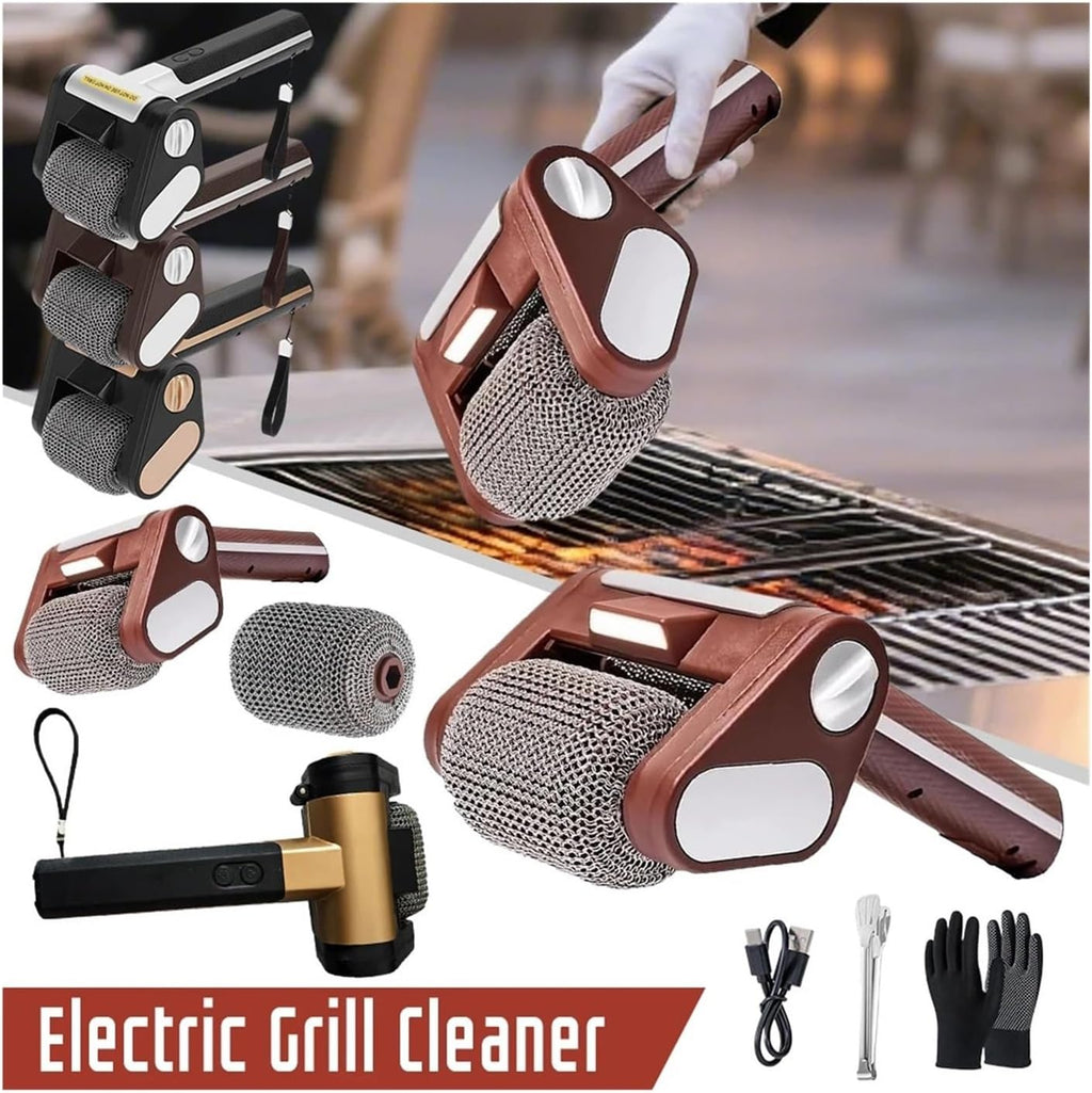 Fit for Cordless Electric Grill Cleaner with Lights - BBQ Brush Cleaner for Effortless Grilling Maintenance(1PCS Cleaner BrushA)