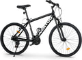 Outroad 26 Inch Mountain Bike, 7/21-Speed/High-Carbon Steel/Aviation Grade Frame, Dual Disc/V Brake, Adjustable Ergonomic Seat Bicycle for Men Women Adult, Quick Assembly in 20 Minutes
